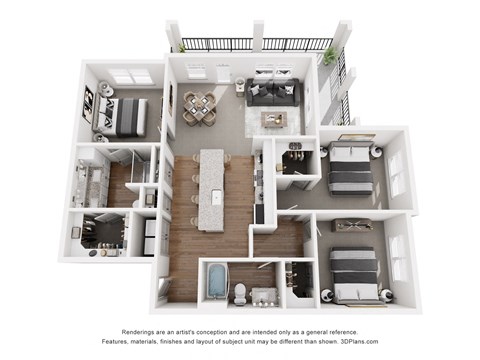 a 3 bedroom floor plan of a 2100 sq ft house